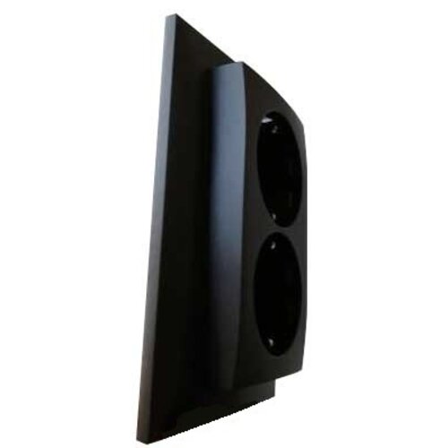 Berker 47741606 wandcontactdoos 2-voudig randaarde voor enkele inbouwdoos S1 antraciet mat