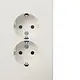 Berker 47726099 wandcontactdoos 2-voudig randaarde voor ovale 1,5 inbouwdoos Q3 wit