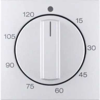Berker 16331404 draaiknop tijdschakelaar 120 minuten S1/B3/B7 aluminium mat