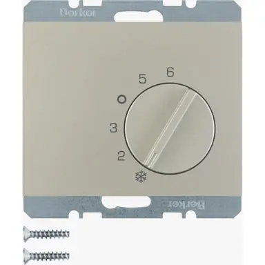 Berker 20267104 kamerthermostaat met wisselcontact K5 roestvrij Edelstaal