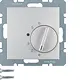 Berker 20261404 kamerthermostaat wisselcontact S1/B3/B7 aluminium mat