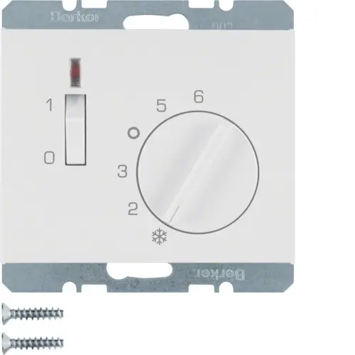 Berker 20317109 kamerthermostaat 24V verbreekcontact K1 wit