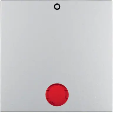 Berker 16291434 schakelwip controlevenster met opdruk 0 S1 IP44 aluminium mat