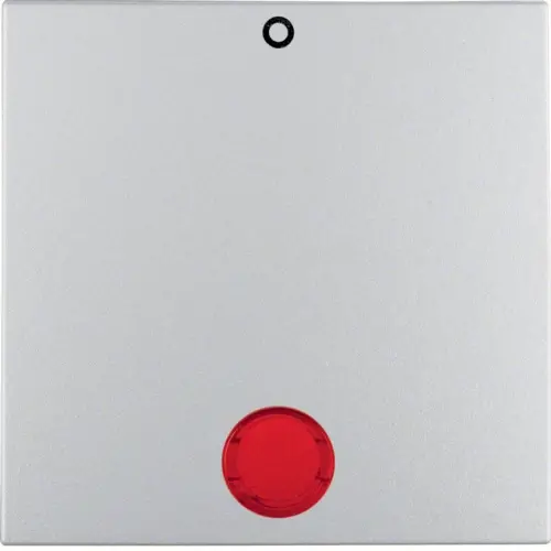 Berker 16291434 schakelwip controlevenster met opdruk 0 S1 IP44 aluminium mat