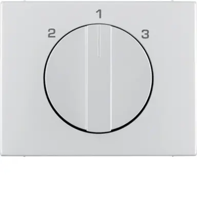 Berker 1088710300 draaiknop driestandenschakelaar 2-1-3 K5 aluminium