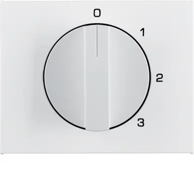 Berker 1087710900 draaiknop driestandenschakelaar 0-stand 1-2-3 K1/K5 wit