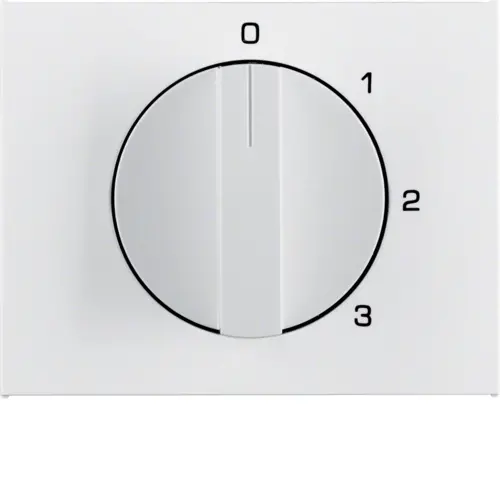 Berker 1087710900 draaiknop driestandenschakelaar 0-stand 1-2-3 K1 wit