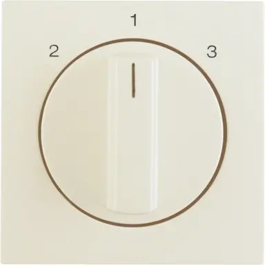 Berker 1084898200 draaiknop driestandenschakelaar 2-1-3 S1/B3/B7 creme glans
