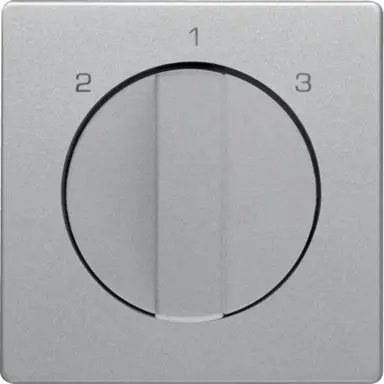 Berker 1084608400 draaiknop driestandenschakelaar 2-1-3 Q1/Q3/Q7 aluminium