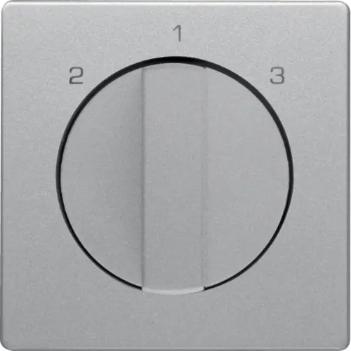 Berker 1084608400 draaiknop driestandenschakelaar 2-1-3 Q1/Q3/Q7 aluminium