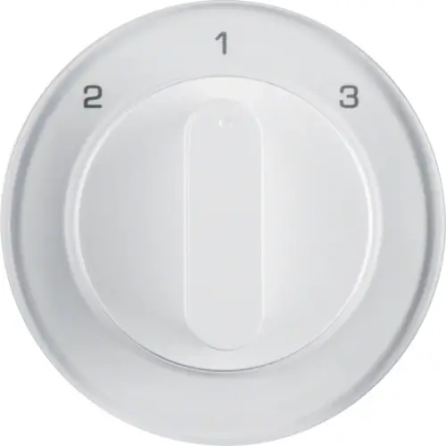 Berker 1084208900 draaiknop driestandenschakelaar 2-1-3 R1/R3/R8 wit