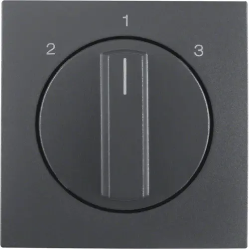 Berker 1084160600 draaiknop driestandenschakelaar 2-1-3 S1/B3/B7 antraciet mat