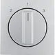 Berker 1084140400 draaiknop driestandenschakelaar 2-1-3 S1/B3/B7 aluminium mat