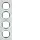Berker 10142609 afdekraam 4-voudig vlak R8 glas wit