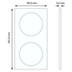 Berker 10122609 afdekraam 2-voudig vlak R8 glas wit