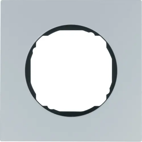 Berker 10112674 afdekraam 1-voudig vlak R8 aluminium