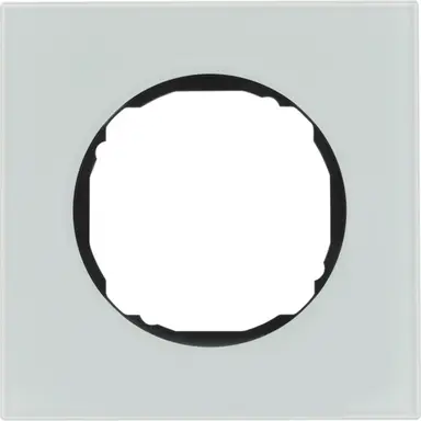 Berker 10112609 afdekraam 1-voudig vlak R8 glas wit