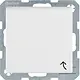 Berker 47521909 wandcontactdoos randaarde met klapdeksel S1 IP44 wit mat