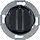 Berker 381213 jaloezie-draaischakelaar 2-polig met knop 1930/Glas zwart