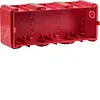 Berker 18720030 inbouwdoos metselwerk 3-voudig vlak rood