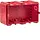 Berker 18720020 inbouwdoos metselwerk 2-voudig vlak rood