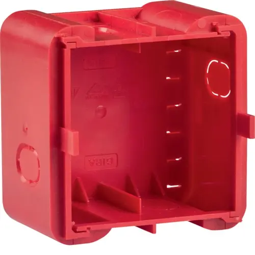 Berker 18720010 inbouwdoos metselwerk 1-voudig vlak rood
