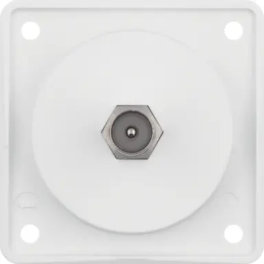 Berker 945812502 Integro Flow TV-antennedoos met F-connector wit glans