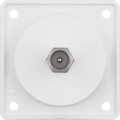 Berker 945812502 Integro Flow TV-antennedoos met F-connector wit glans