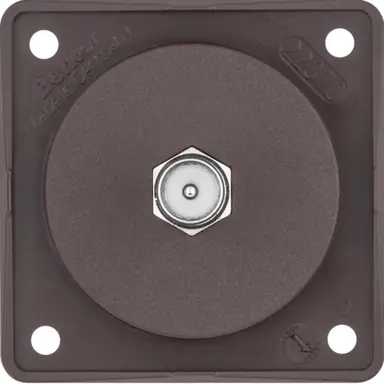 Berker 945812501 Integro Flow TV-antennedoos met F-connector bruin glans