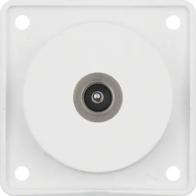 Berker 945112512 Integro Flow TV-antennedoos met soldeeraansluiting wit mat