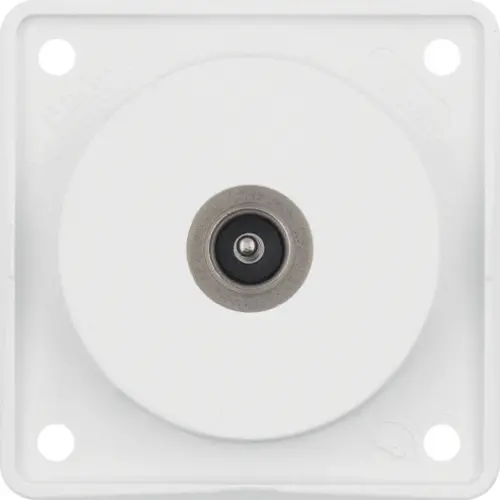 Berker 945112512 Integro Flow TV-antennedoos met soldeeraansluiting wit mat