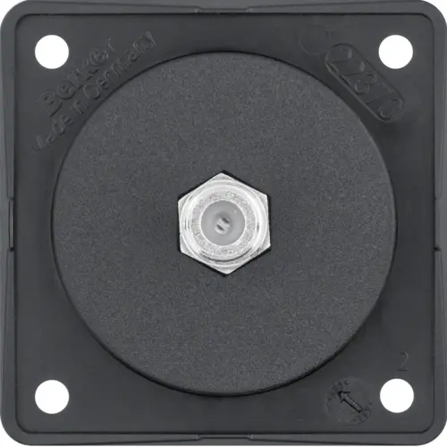 Berker 9451905 Integro Flow SAT-antennewandcontactdoos zwart mat