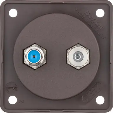 Berker 945602501 Integro Flow antennewandcontactdoos radio/SAT bruin