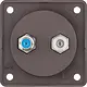 Berker 945602501 Integro Flow antennewandcontactdoos radio/SAT bruin