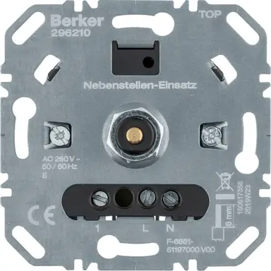 Berker 296210 bijpost voor universele draaidimmer comfort