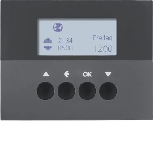 Berker 85741175 schakelklok jaloeziebesturing opzetmodule K1 antraciet