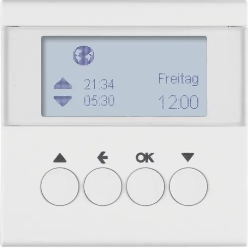 Berker 85741188 schakelklok jaloeziebesturing opzetmodule S1/B3/B7 wit mat