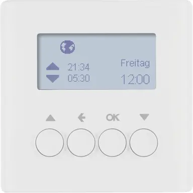 Berker 85741129 schakelklok jaloeziebesturing opzetmodule Q1/Q3/Q7 wit