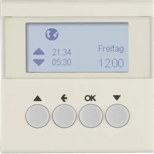 Berker 85741182 schakelklok jaloeziebesturing opzetmodule S1/B3/B7 creme glans
