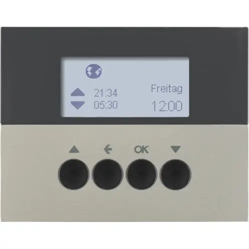 Berker 85741173 schakelklok jaloeziebesturing opzetmodule K5 edelstaal