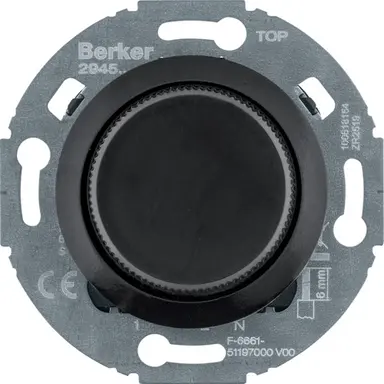 Berker 294511 bijpost draaidimmer 1930 zwart