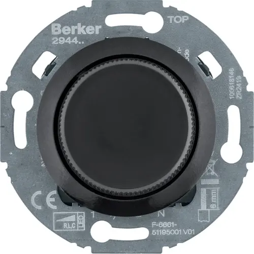 Berker 294411 universele draaidimmer comfort LED 3-100W 1930 zwart