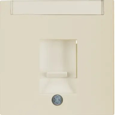 Berker 11708982 centraalplaat modulair jack 1-voudig S1/B3/B7 creme glans