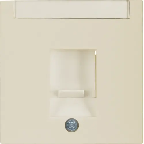 Berker 11708982 centraalplaat modulair jack 1-voudig S1/B3/B7 creme glans