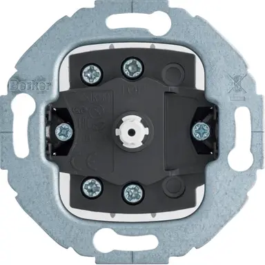 Berker 384603 draai-impulsdrukker (verbreek + maak) 1930/Glas/R.Classic