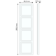 Berker 10146084 afdekraam 4-voudig Q1 aluminium