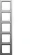 Berker 10156084 afdekraam 5-voudig Q1 aluminium