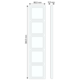 Berker 10156084 afdekraam 5-voudig Q1 aluminium