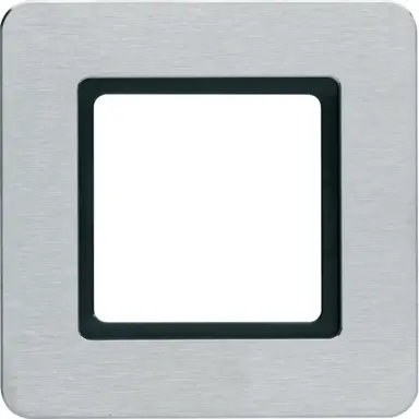 Berker 10116183 afdekraam 1-voudig Q7 verlicht edelstaal