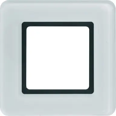 Berker 10116179 afdekraam 1-voudig Q7 glas verlicht wit